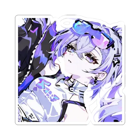 Silver Wolf Aura Farming — Sticker sticker