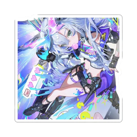 Silver Wolf Barefoot Gaming — Sticker sticker
