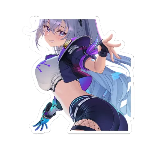 Silver Wolf Booty Shorts — Sticker sticker