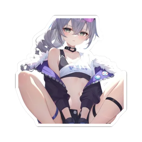 Silver Wolf Casual Outfit — Kiss-Cut sticker