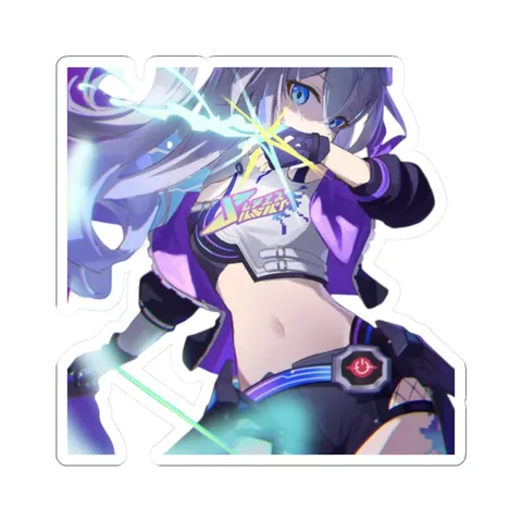Silver Wolf Spark (2) — Kiss-Cut sticker