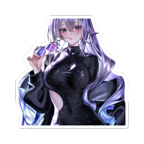 Silver Wolf Sunglasses — Kiss-Cut sticker