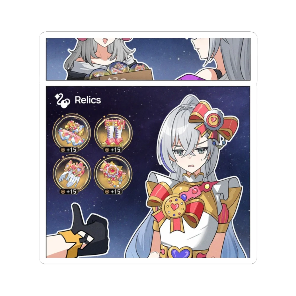 Silver Wolf Wearing Relics