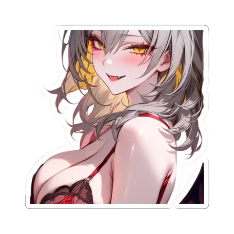 Stelle Smirk — Kiss-Cut sticker