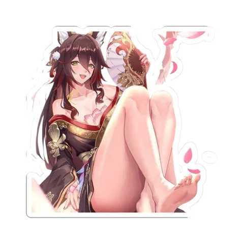 Tingyun Showing Feet — Kiss-Cut sticker