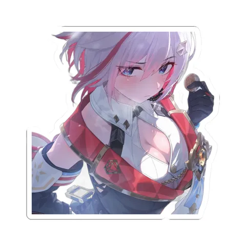 Topaz Holding Coin — Kiss-Cut sticker