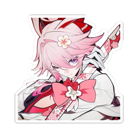 Yae Sakura Aura — Kiss-Cut sticker