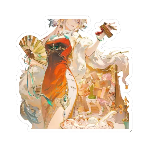 Yao Guang Chinese Splash Art — Kiss-Cut sticker
