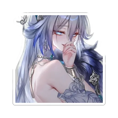 Yaoguang Peacock Headpiece — Kiss-Cut sticker