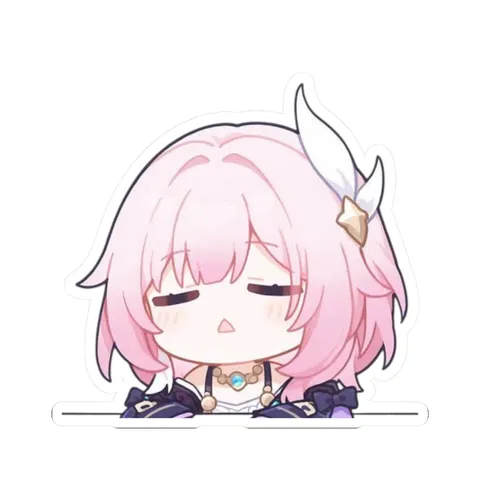 Young Cyrene Bored — Kiss-Cut sticker