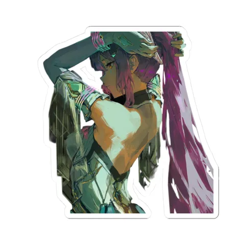Aemeath FIxing Hair — Sticker sticker