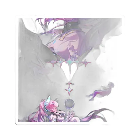 Aemeath Pink Futuristic Outfit — Sticker sticker