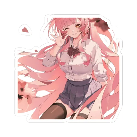 Aemeath Waving — Kiss-Cut sticker