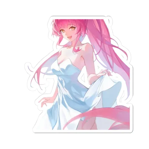 Aemeath White Dress — Kiss-Cut sticker