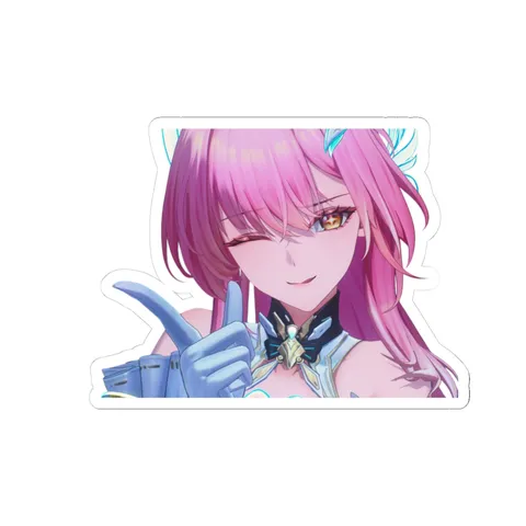 Aemeath Wink — Kiss-Cut sticker