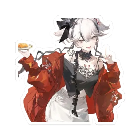 Camellya Holding Sushi — Kiss-Cut sticker