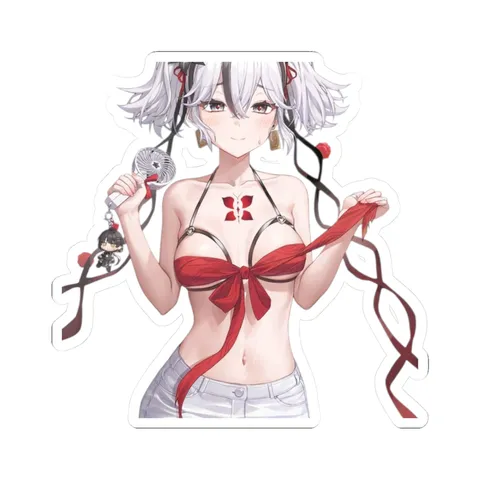 Camellya Red Ribbon Outfit — Kiss-Cut sticker