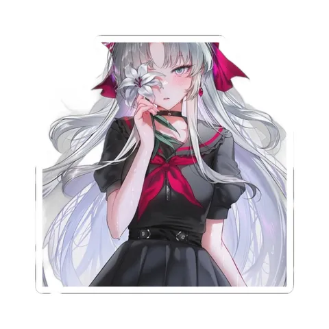 Carlotta Holding Lily — Sticker sticker