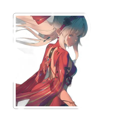 Carlotta Montelli Red Dress — Sticker sticker