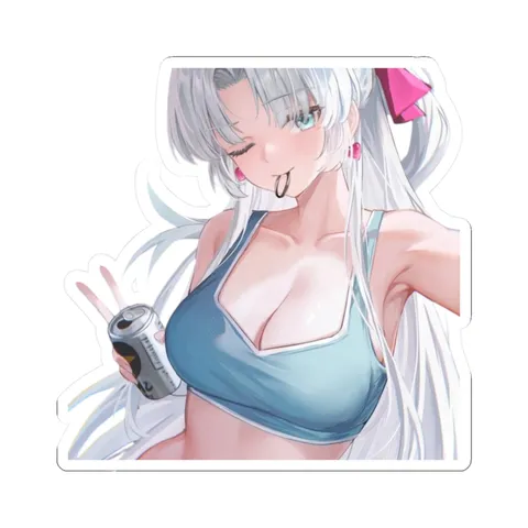 Carlotta Hair Tie — Kiss-Cut sticker