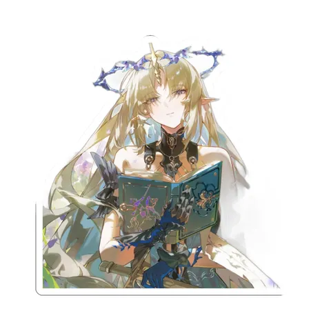Cartethyia Holding Book Sword — Kiss-Cut sticker