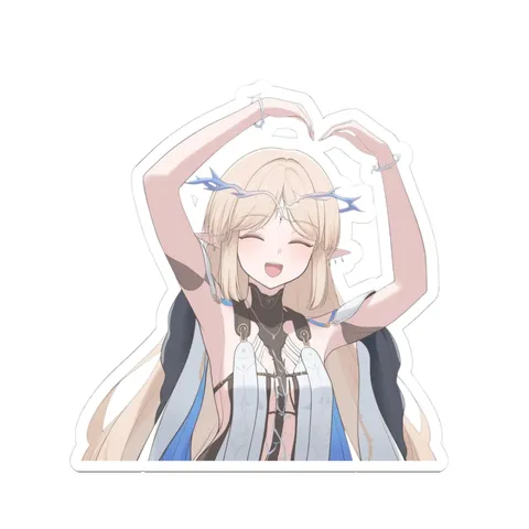 Cartethyia Heart Pose — Kiss-Cut sticker