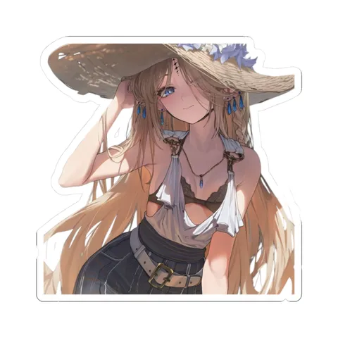 Cartethyia Summer Hat — Kiss-Cut sticker