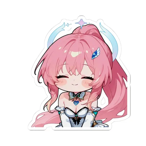 Chibi Aemeath Smile — Kiss-Cut sticker