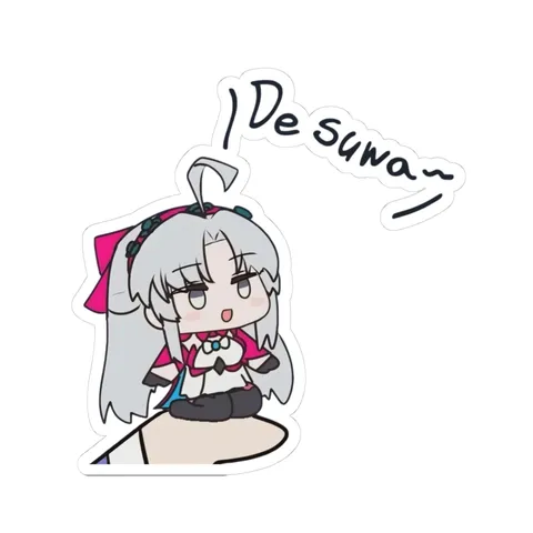 Chibi Carlotta Desuwa — Kiss-Cut sticker