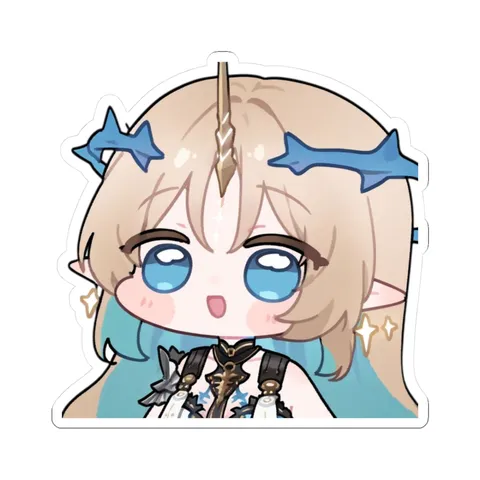 Chibi Cartethyia Happy — Kiss-Cut sticker