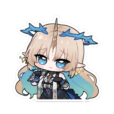 Chibi Fleurdelys Cat Paws — Kiss-Cut sticker