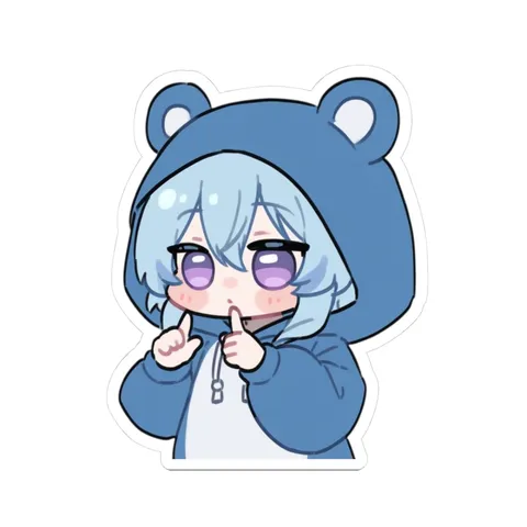 Chibi Shorekeeper Left And Right — Sticker sticker