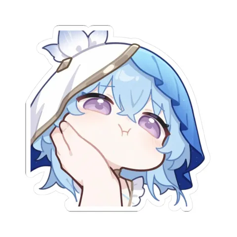 Chibi Shorekeeper Pouting — Sticker sticker