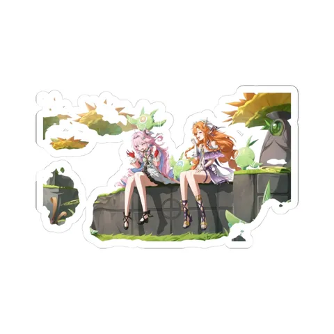 Denia and Sigrika Bonding — Kiss-Cut sticker
