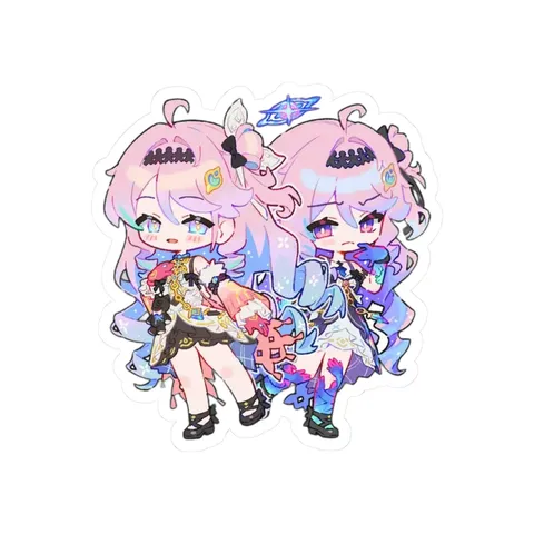 Denia and Sigrika Chibi Art — Kiss-Cut sticker