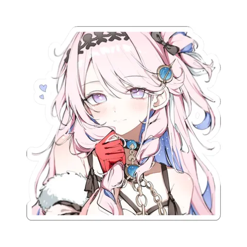 Denia Holding Hair — Sticker sticker