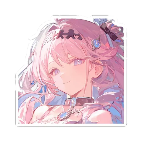 Denia Pink Hair Student — Sticker sticker