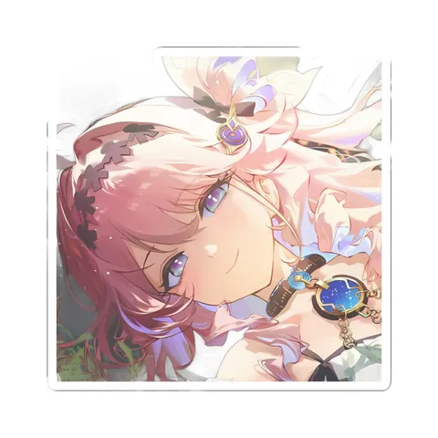 Denia Pink Hair — Sticker sticker