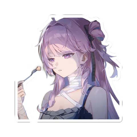 Denia Purple Hair — Sticker sticker