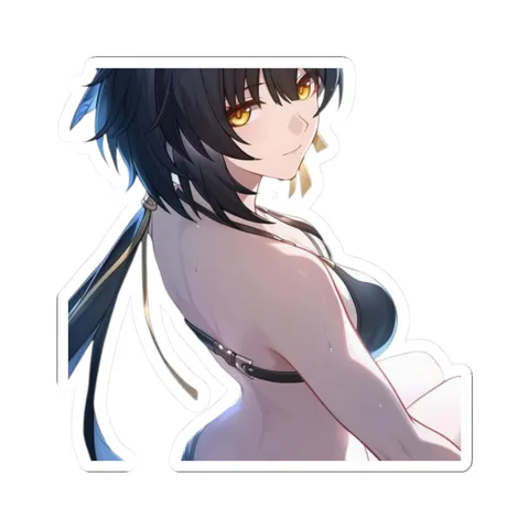 Female Rover Black Bikini — Kiss-Cut sticker
