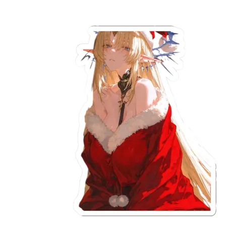 Fleurdelys Christmas Outfit — Kiss-Cut sticker