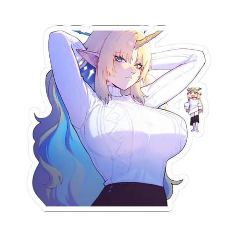 Fleurdelys Side Eye — Kiss-Cut sticker