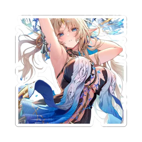 Fleurdelys Splash Art — Kiss-Cut sticker