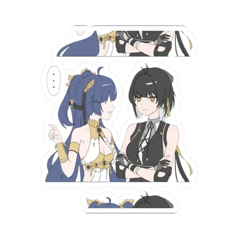 Iuno and Rover Watching — Kiss-Cut sticker