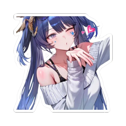 Iuno Blowing Kiss — Sticker sticker
