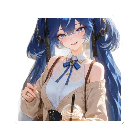 Iuno Holding Boba Tea — Kiss-Cut sticker