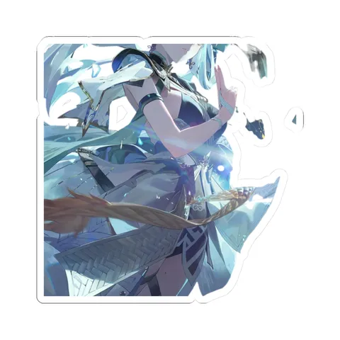 Jinhsi Aura Farming — Kiss-Cut sticker