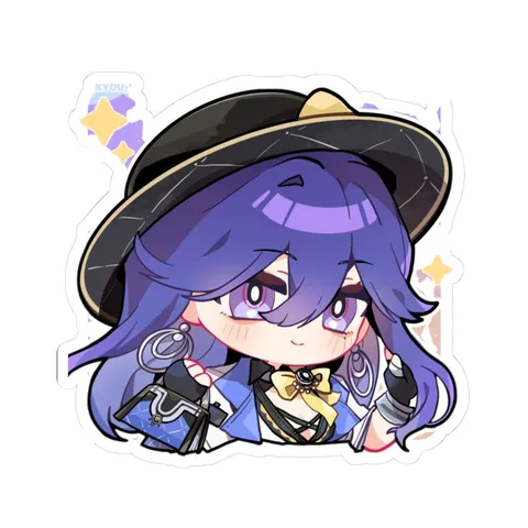 Lucilla Chibi Academic Outfit — Kiss-Cut sticker