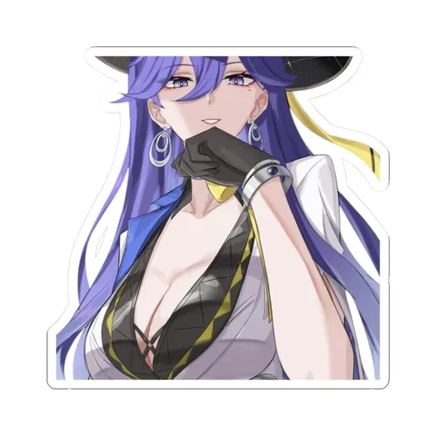 Lucilla Grinning — Kiss-Cut sticker