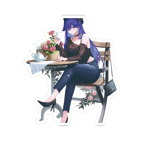 Lucilla On A Date — Kiss-Cut sticker